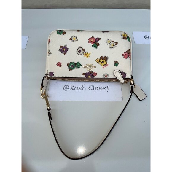 Coach purse wristlet nolita 19 spaced floral field print shoulder bag handbag - Picture 6 of 11